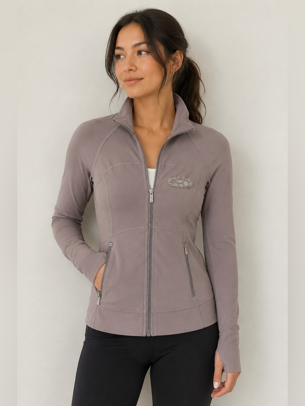 lululemon Define Jacket Size 6 Mauve Greige Full Zip